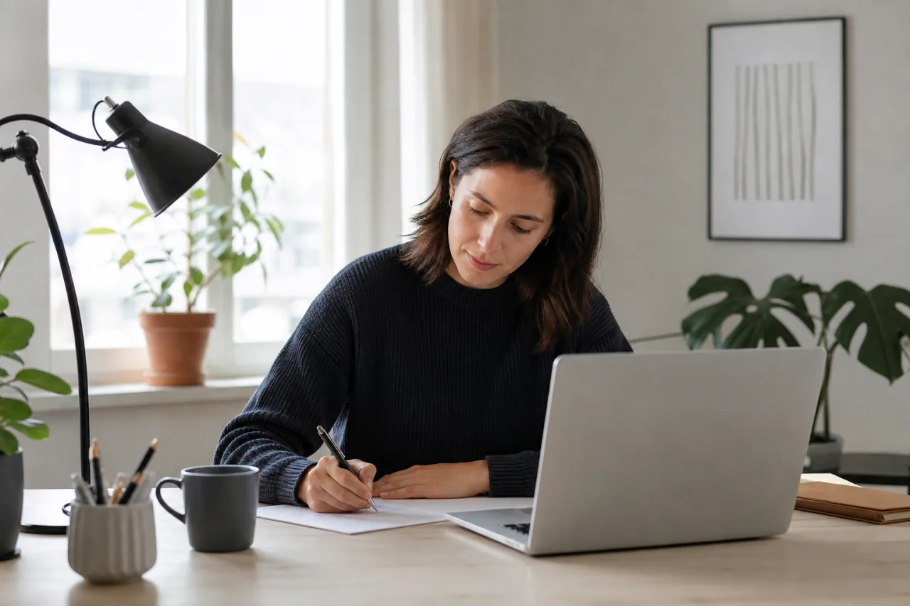Gratis CV-mall – ladda ner & fyll i - redaktionell bild