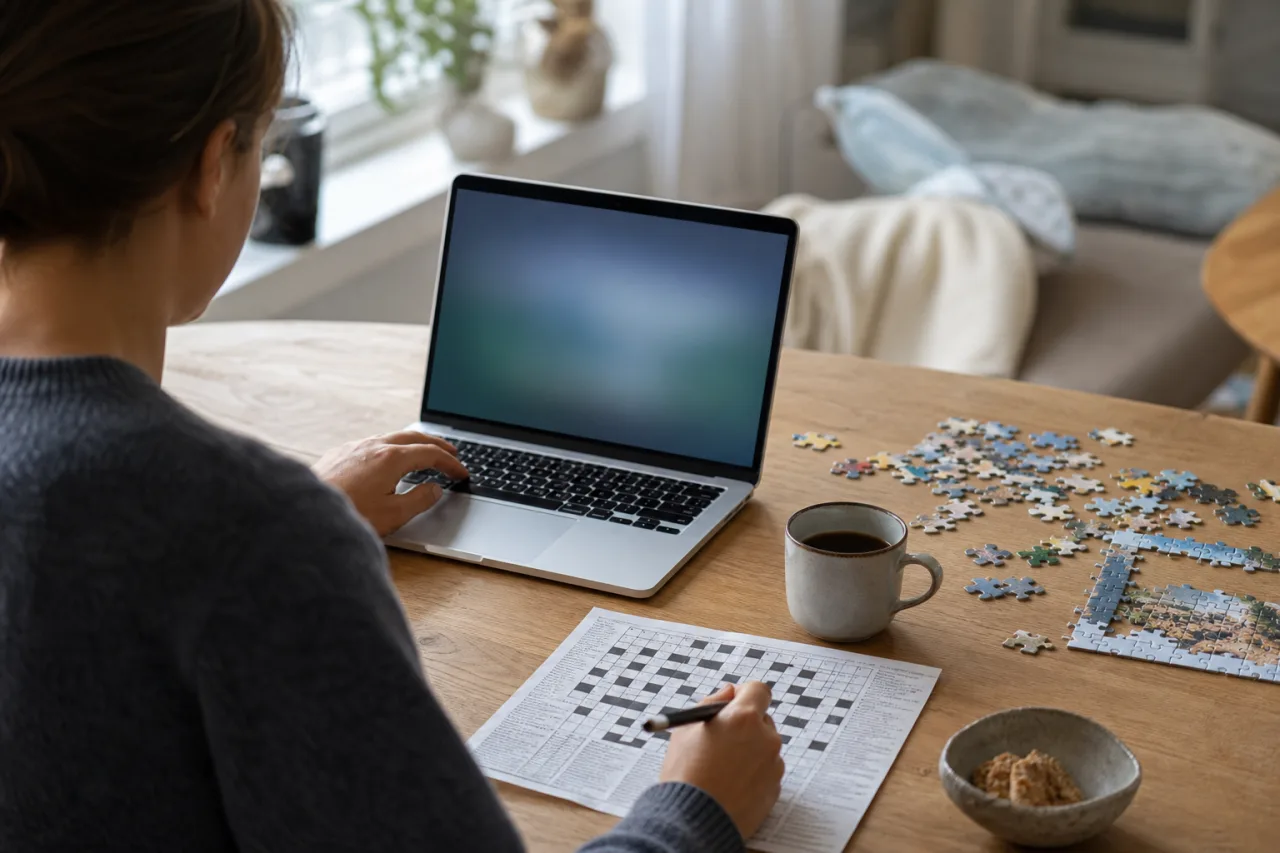 Gratis spel online – sudoku, korsord & mer - redaktionell bild