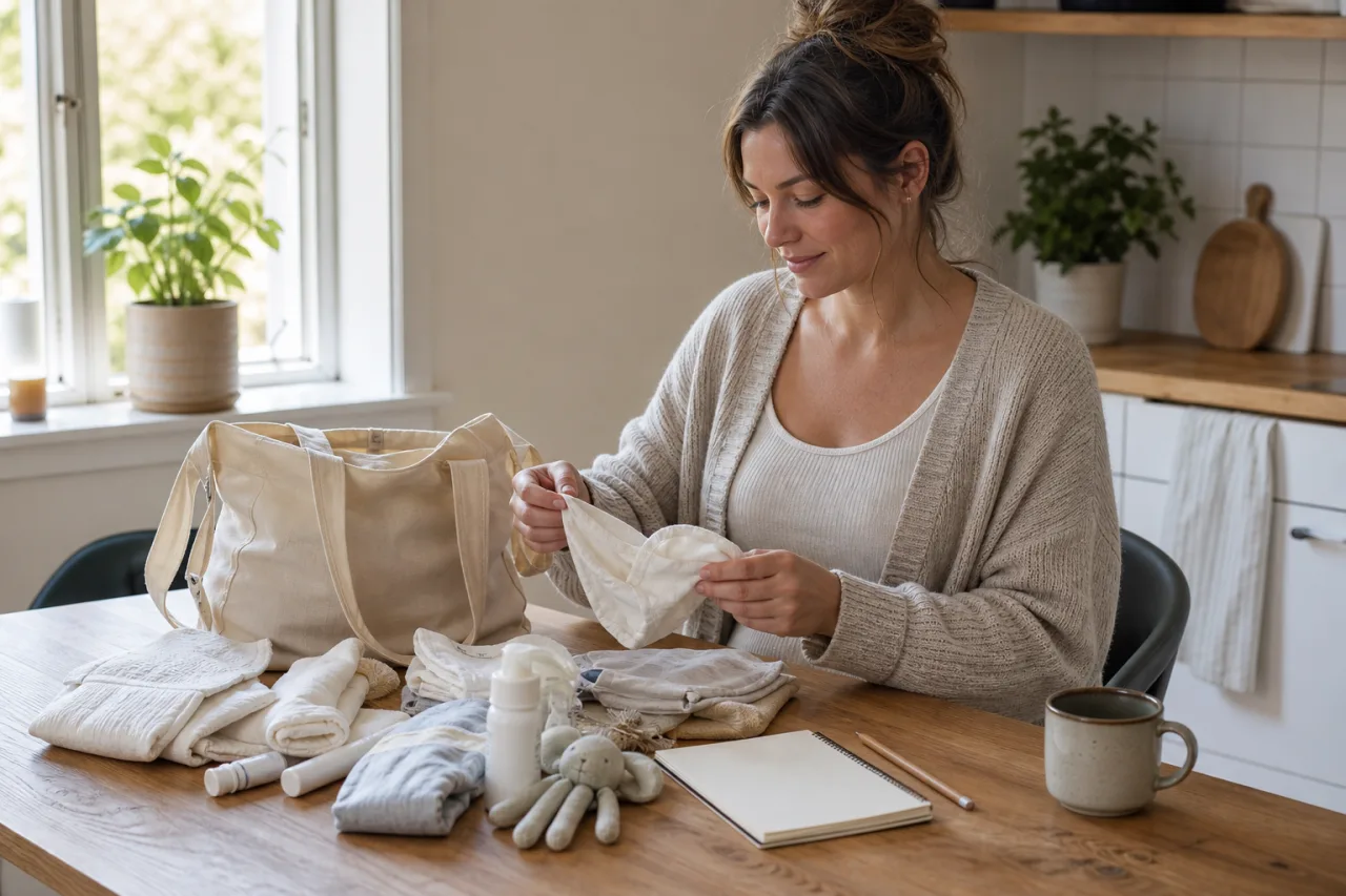 Gratisprover för gravida – mammapaket gratis - redaktionell bild